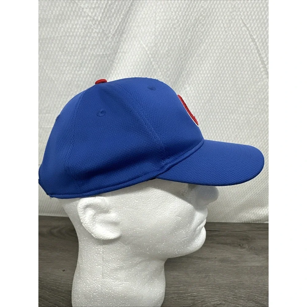 Mens Chicago Cubs Baseball Cap Blue Red Embroidered C Logo Adjustable Strap